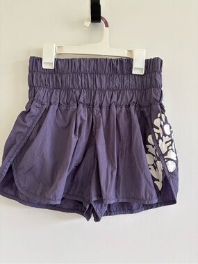 Free people athletic shorts large logo activewear athleisure gym